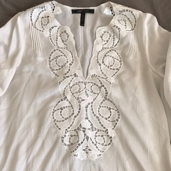 BCBG White Blouse - Picture 3 of 4